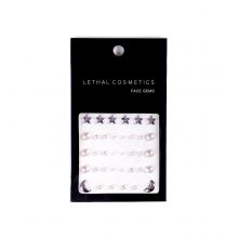 Lethal Cosmetics - Joias faciais adesivas Face Gems - Pearls