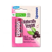 Liposan - Protetor labial Naturally Vegan - Óleo de semente de açaí e manteiga de karité