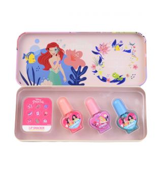 LipSmacker - *Disney Princess*- Estojo de manicure em lata para esmalte - Ariel e Tiana