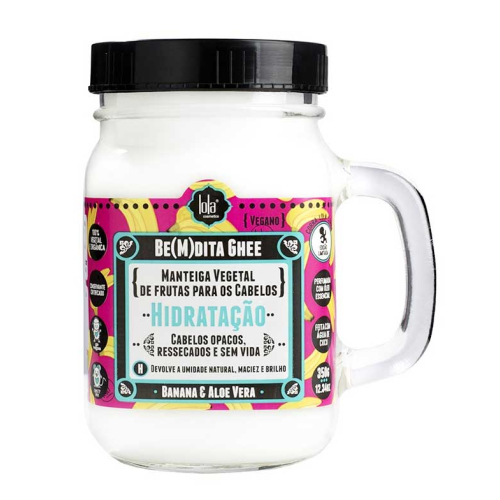 Lola Cosmetics - Máscara hidratante Be(m)dita Ghee 350g - Banana e aloe vera