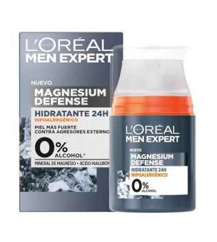 Loreal Paris - Men Expert Magnesium Defense Creme Hidratante Hipoalergênico.