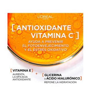 Loreal Paris - Fluido hidratante com vitamina C anti-UV SPF 50+ Revitalift Clinical