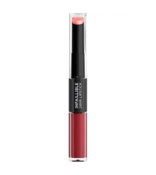 Loreal Paris - Batom líquido 2 passos Infallible 24h - 502: Red To Stay