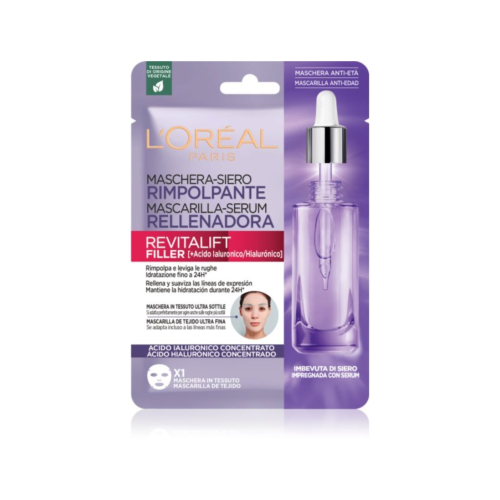 Loreal Paris - Máscara facial de preenchimento com ácido hialurônico Revitalift Filler