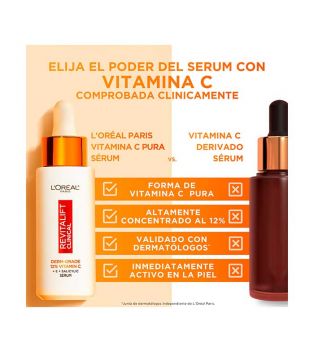 Loreal Paris - Sérum antienvelhecimento 12% vitamina C pura Revitalift Clinical