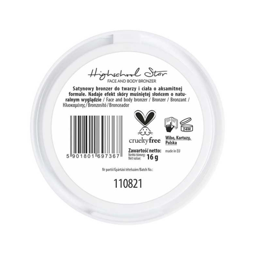 Lovely - *Back To School* - Bronzer em pó para rosto e corpo Highschool Star