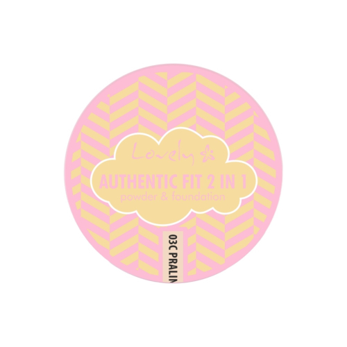 Lovely - Base em pó 2 em 1 Authentic Fit - 03C Praline