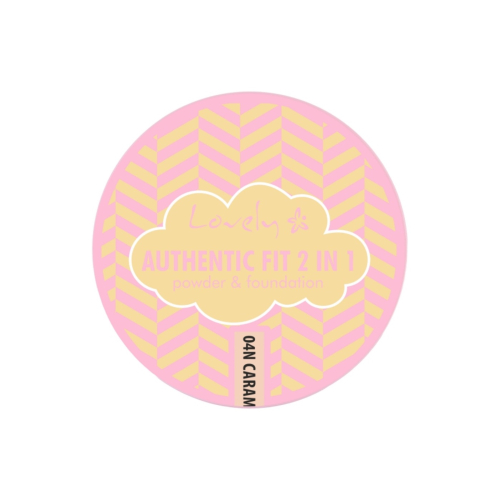 Lovely - Base em pó 2 em 1 Authentic Fit - 04N Caramel