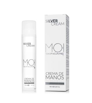 M.O.I. Skincare - Creme para as mãos Silver com pó prateado
