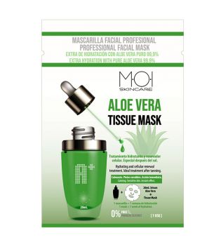 M.O.I. Skincare - Máscara facial profissional - Aloe vera puro