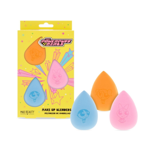 Mad Beauty - *The Powerpuff Girls* - Trio de Esponjas de Maquiagem