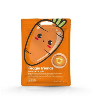 Mad Beauty - *Veggie Friends* - Máscara facial com extrato de cenoura - I´m 24 Carrot Gold