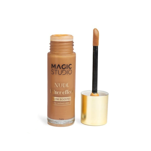 Magic Studio - Base de maquiagem iluminadora Nude Filter Effect Glow Booster - Tan