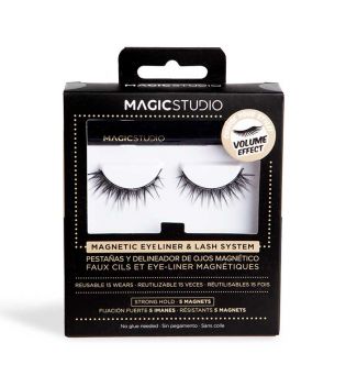 Magic Studio - Cílios postiços magnéticos + eyeliner - Volume effect