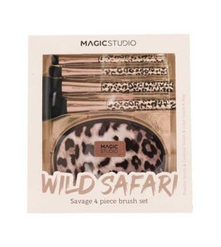 Magic Studio - *Wild Safari* - Conjunto de 4 pincéis Savage