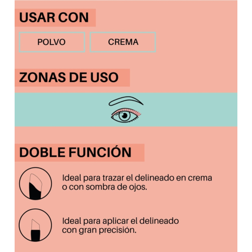 Maiko - *Duo Twist* - Pincel delineador de ponta dupla - DT7