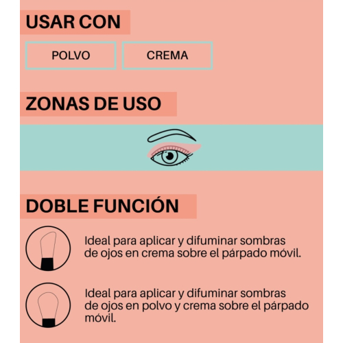 Maiko - *Duo Twist* - Pincel de olhos de ponta dupla - DT6