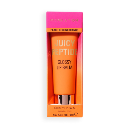 Makeup Revolution - Bálsamo de Brilho Labial Juicy Peptide - Peach Bellini Orange