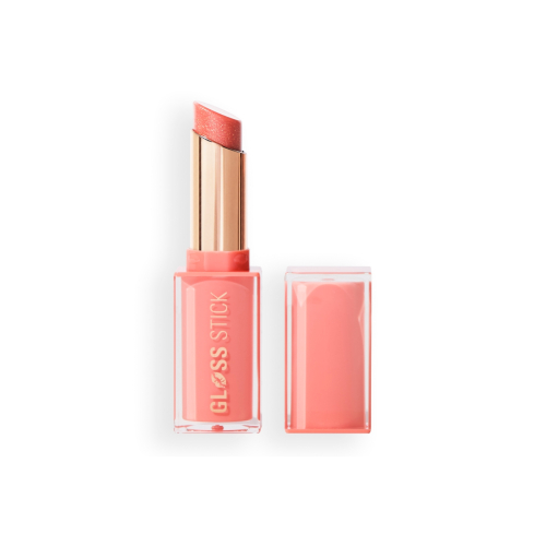 Makeup Revolution - Batom Pout Lip Gloss Stick - Shimmer Peach Sorbet Nude