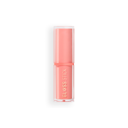 Makeup Revolution - Batom Pout Lip Gloss Stick - Shimmer Peach Sorbet Nude