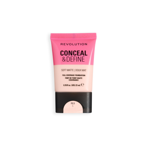 Makeup Revolution - Base Conceal & Define Soft Matte - F0.5C