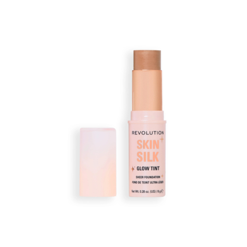 Makeup Revolution - Base de maquiagem em bastão Skin Silk Glow Tint Sheer Foundation - Medium Tan Neutral