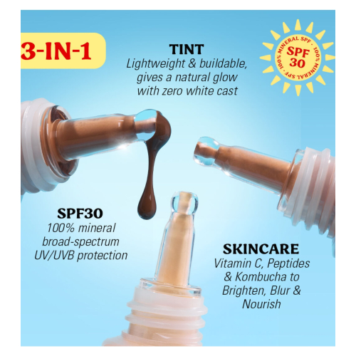 Makeup Revolution - Base Superdewy Skin Tint SPF30 - Medium Tan Warm