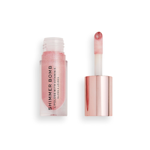 Makeup Revolution - Brilho labial com Shimmer Bomb - Shimmer Nude