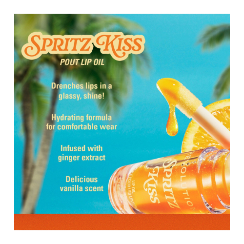 Makeup Revolution - *Club Riviera* - Óleo labial Spritz Kiss Orange