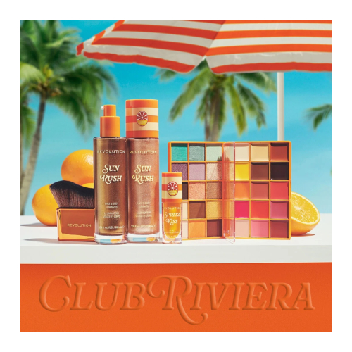 Makeup Revolution - *Club Riviera*  - Bálsamo Corporal Iluminador Sun Rush - Vanilla Gold