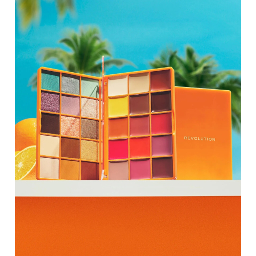 Makeup Revolution - *Club Riviera* - Paleta multifuncional para rosto, olhos e lábios Amalfi Glow