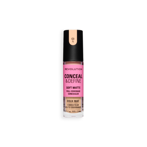 Makeup Revolution - Corretivo Líquido Conceal & Define Soft Matte - C3N