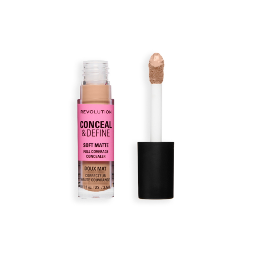 Makeup Revolution - Corretivo Líquido Conceal & Define Soft Matte - C4C