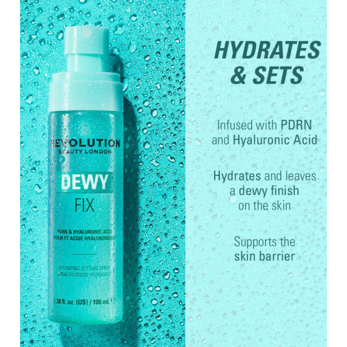 Makeup Revolution - Fixador de maquilhagem hidratante Dewy Fix