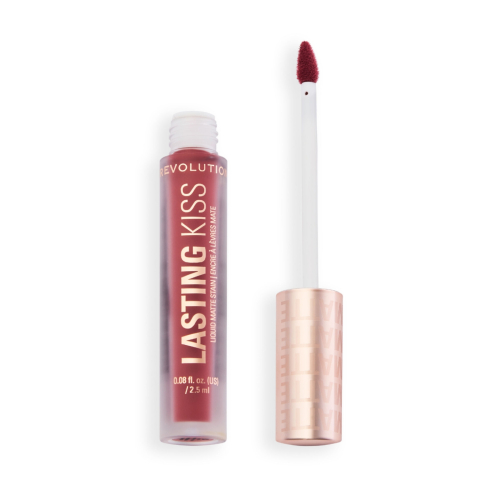 Makeup Revolution  - Batom Líquido Matte Lasting Kiss - Plum Pink