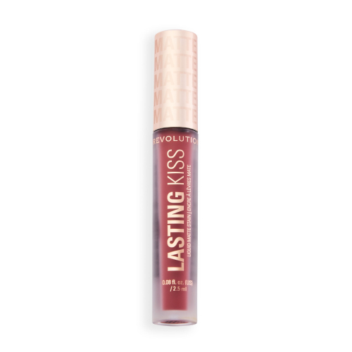 Makeup Revolution  - Batom Líquido Matte Lasting Kiss - Plum Pink