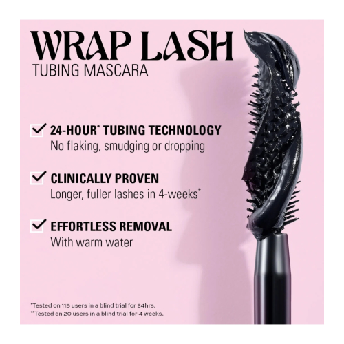 Makeup Revolution - Wrap Lash - Ultra Black Máscara para Cílios