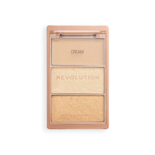 Makeup Revolution - Paleta de Iluminadores Highlight Icon - Rosy Gold Glow