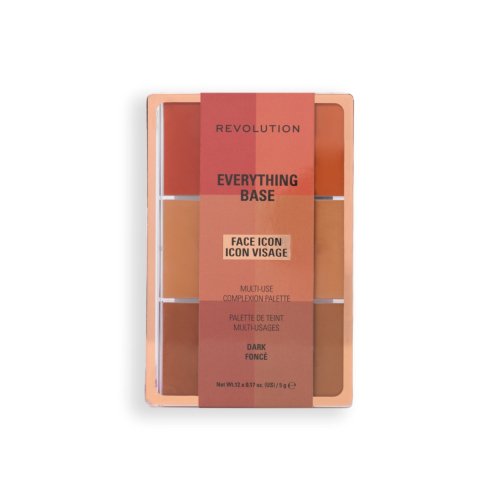 Makeup Revolution - Paleta de Rosto Everything Base Face Icon Complexion - Dark