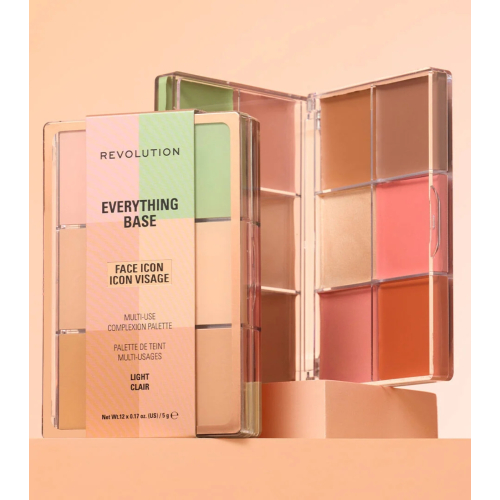 Makeup Revolution - Paleta de Rosto Everything Base Face Icon Complexion - Light