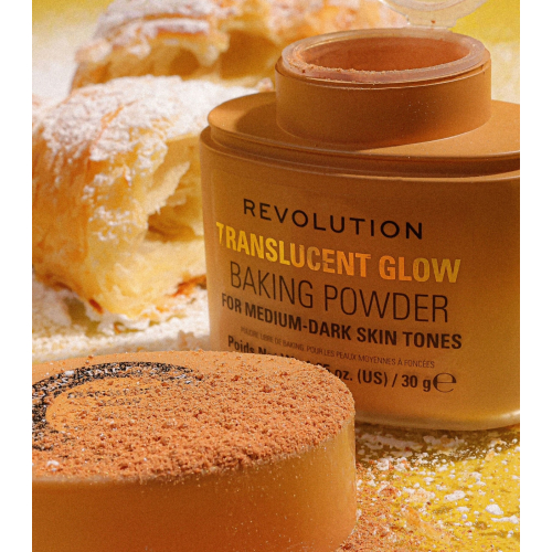 Makeup Revolution - Pó solto para baking Translucent Glow - Medium to Dark