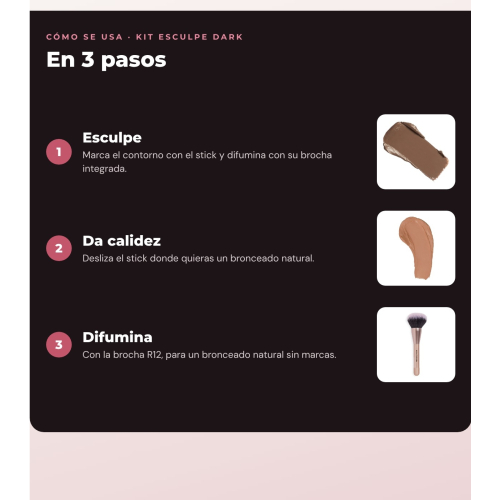 Makeup Revolution - Set de Contorno em stick Reloaded Contour & Blend - Light + Iluminador Jelly Glass Halo - Golden Glow + Pincel para iluminador Soft Focus Create - R6