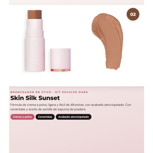 Makeup Revolution - Set de Contorno em stick Reloaded Contour & Blend - Light + Iluminador Jelly Glass Halo - Golden Glow + Pincel para iluminador Soft Focus Create - R6
