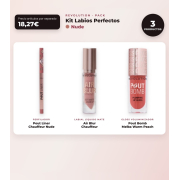 Makeup Revolution - Set de Perfilador de Lábios Pout Liner - Chauffeur Nude + Labial Líquido Mate Air Blur - Chauffeur + Brilho de Lábios Voluminizador Pout Bomb - Melba Warm Peach
