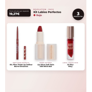 Makeup Revolution - Set de Perfilador de Lábios IRL Filter Finish Lip Definer - Burnt Cinnamon + Barra de Lábios Satinada Lip Allure Soft Satin + Labial Líquido Mate Air Blur - Fiery