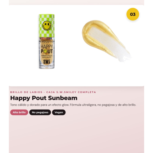 Makeup Revolution - Conjunto *S.W.Smiley* - Pincéis On Cloud Nine + Esponja de maquilhagem suave + Brilho labial Happy Pout + Máscara de pestanas Dazzle Pop + Delineador de olhos Winky Flick Double-Ended