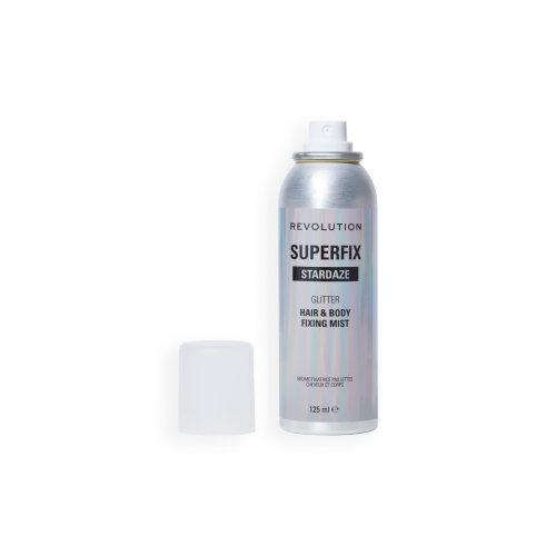 Makeup Revolution - Spray de glitter para corpo e cabelo Superfix Stardaze