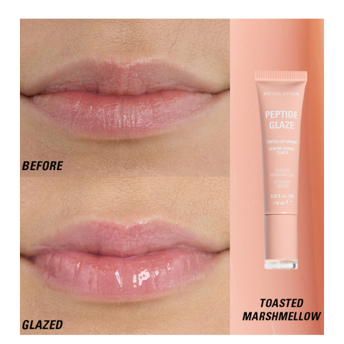Makeup Revolution - Lip Tint com Sérum Peptide Glaze - Toasted Marshmallow