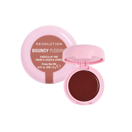 Makeup Revolution - Blush e Batom Líquido Bouncy Pudding - Hazy Nude