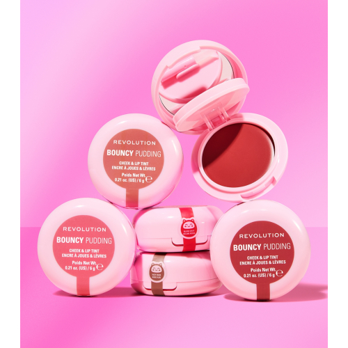 Makeup Revolution - Blush e Batom Líquido Bouncy Pudding - Pink Mood